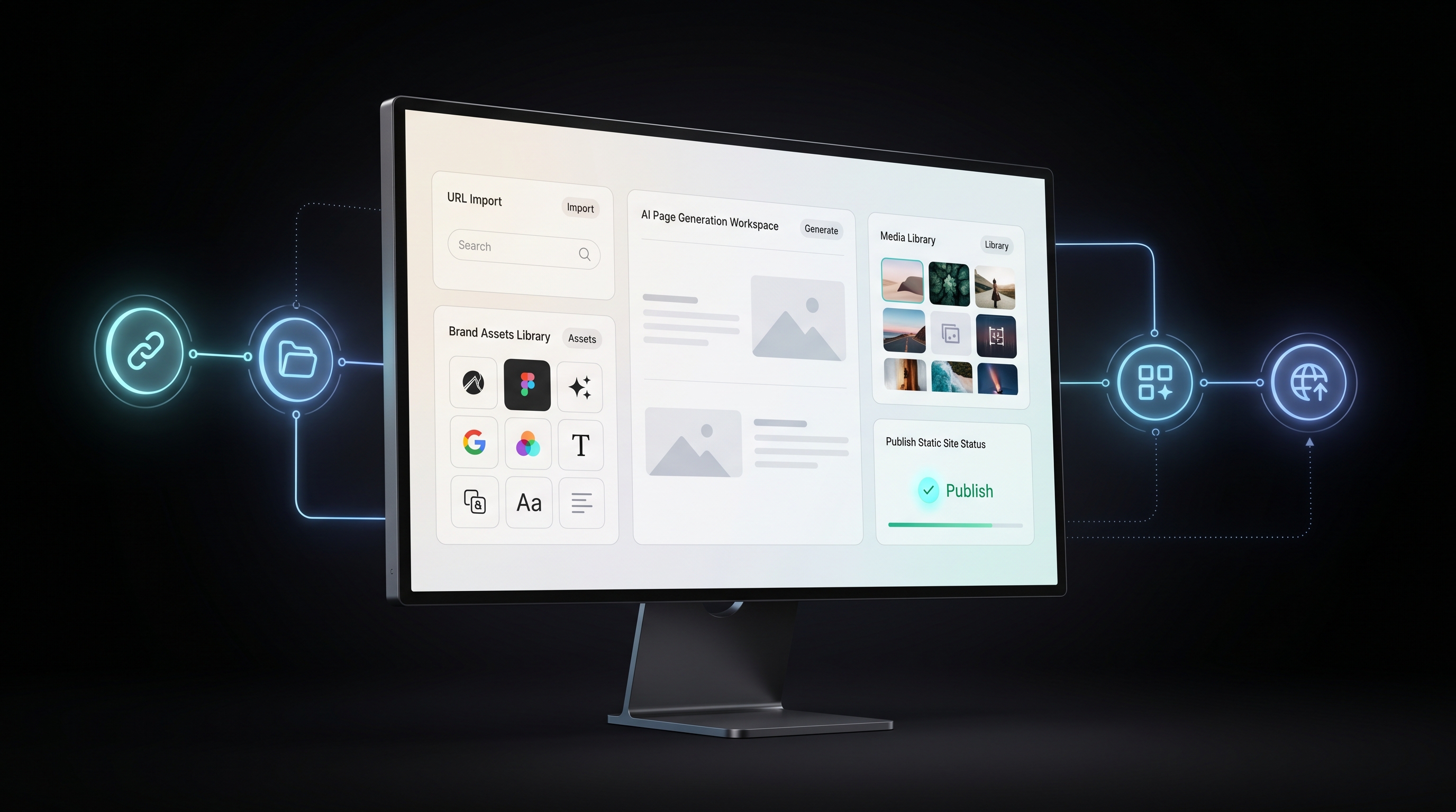 AICMS AI CMS workflow dashboard